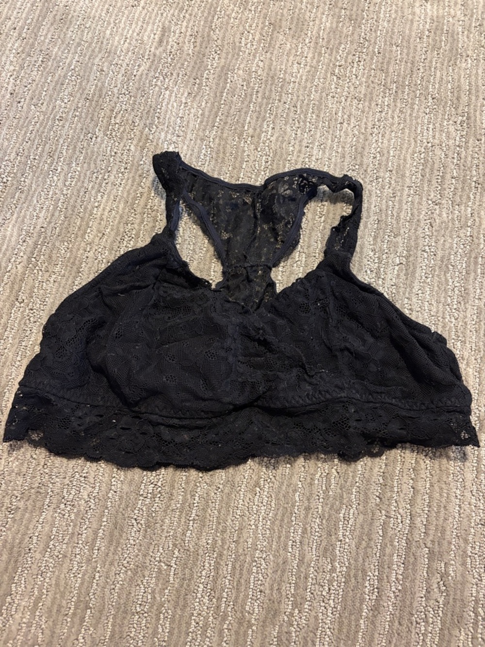 Motherhood Maternity Black Lace Racerback Bralette